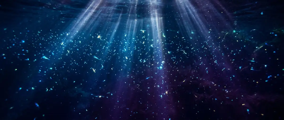 Underwater light rays